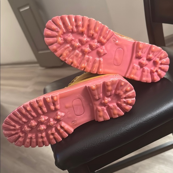 CAPE ROBBIN ❣️ Gretna Color-Block Lace-up Boots - Pink ❣️BRAND NEW❣️ - Picture 14 of 16